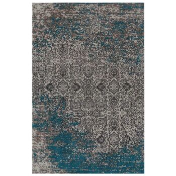 Tapis kilim 140x200 cm rectangulaire aurata beige salon tissé à la main adapté au chauffage par le sol 2