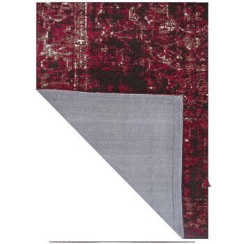 Tapis kilim 140x200 cm rectangulaire silana rose salon tissé à la main adapté au chauffage par le sol 4