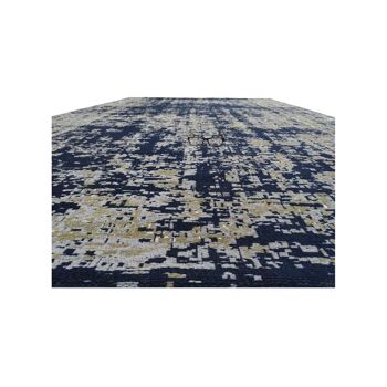 Tapis kilim 170x240 cm rectangulaire silana bleu salon tissé à la main adapté au chauffage par le sol 4