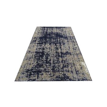 Tapis kilim 170x240 cm rectangulaire silana bleu salon tissé à la main adapté au chauffage par le sol 5