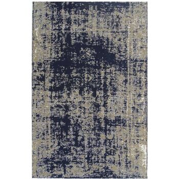 Tapis kilim 200x290 cm rectangulaire silana bleu salle à manger tissé à la main adapté au chauffage par le sol 2