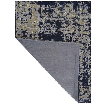 Tapis kilim 200x290 cm rectangulaire silana bleu salle à manger tissé à la main adapté au chauffage par le sol 3