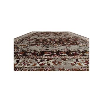 Tapis kilim 140x200 cm rectangulaire moresa marron salon tissé à la main adapté au chauffage par le sol 3