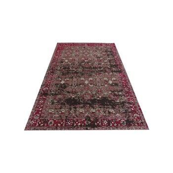 Tapis kilim 170x240 cm rectangulaire moresa rose salon tissé à la main adapté au chauffage par le sol 4