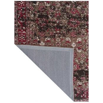 Tapis kilim 200x290 cm rectangulaire moresa rose salle à manger tissé à la main adapté au chauffage par le sol 5