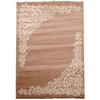 Tapis d'orient 80x150 cm rectangulaire new florida 1 beige chambre adapté au chauffage par le sol 2