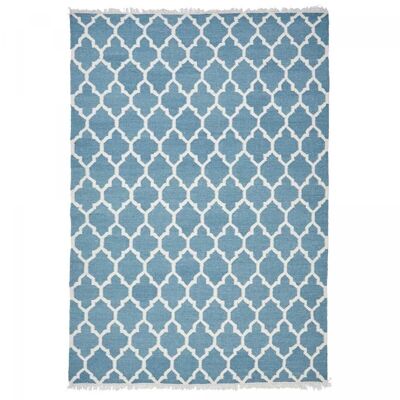 Kilim rug 170x240cm AFRIRA Blue. Handmade wool rug