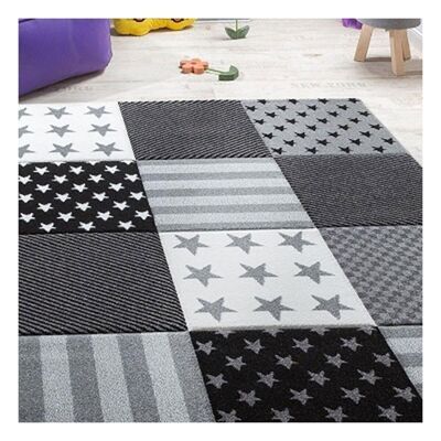 Tappeto per bambini 60x110 cm rettangolare bandiera inizio grigio camera da letto adatto per riscaldamento a pavimento