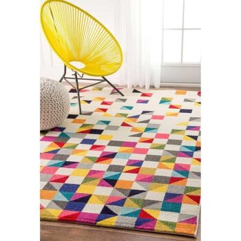 Tapis salon 40x60cm DETRU BOUTIK Multicolore en Polypropylène 2