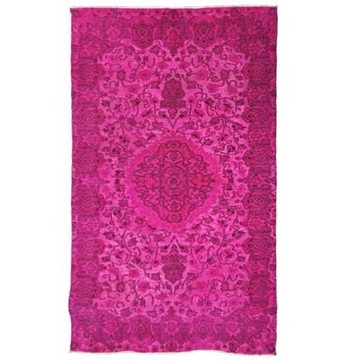 Tappeto orientale 161x268 cm rettangolare oymali 1a2t rosa annodato a mano soggiorno