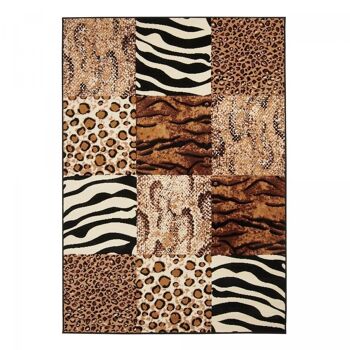 Tapis salon 190x280cm BC SAVANA PATCHWORK Beige en Polypropylène 1