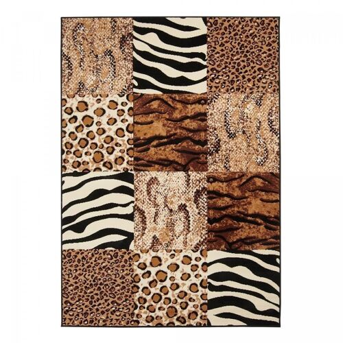 Tapis salon 235x320cm BC SAVANA PATCHWORK Beige en Polypropylène