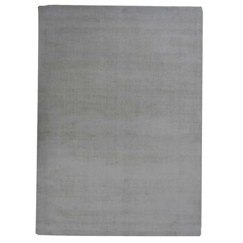 Tapis de salon 80x140 cm rectangulaire neo uni beige chambre tufté main adapté au chauffage par le sol 2