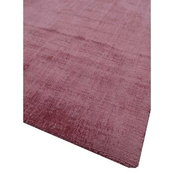 Tapis de salon 120x170 cm rectangulaire neo uni rose salon tufté main adapté au chauffage par le sol 3
