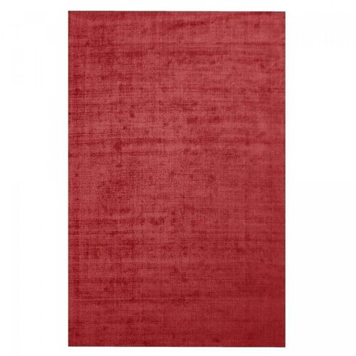 Tapis salon 60x110cm NEO UNI Rouge. Tapis artisanal en Polyester