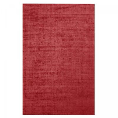 Tapis salon 60x110cm NEO UNI Rouge. Tapis artisanal en Polyester