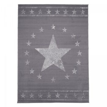 Tapis enfant 80x150cm BC FIRST START Gris en Polypropylène 1