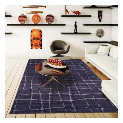 Living room rug 120x170 cm rectangular bc sofia gray living room suitable for underfloor heating