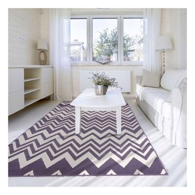 Living room carpet 160x225 cm rectangular bc v waves gray living room suitable for underfloor heating