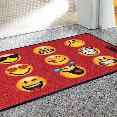 Doormat SMILEY FACES TX in Polyamide