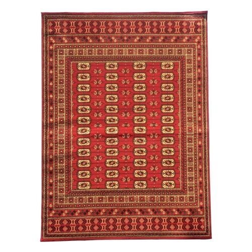 Achat 120x170 - un amour de tapis - tapis moderne pour salon design baroque  poils ras - grand tapis salon rouge en gros