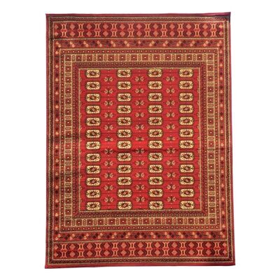 120x170 - un amour de tapis - tapis moderne pour salon design baroque poils ras - grand tapis salon rouge