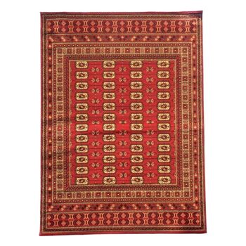 140x200 - un amour de tapis - tapis moderne pour salon design baroque poils ras - grand tapis salon rouge 2