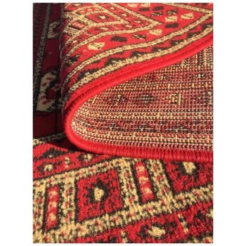 140x200 - un amour de tapis - tapis moderne pour salon design baroque poils ras - grand tapis salon rouge 3