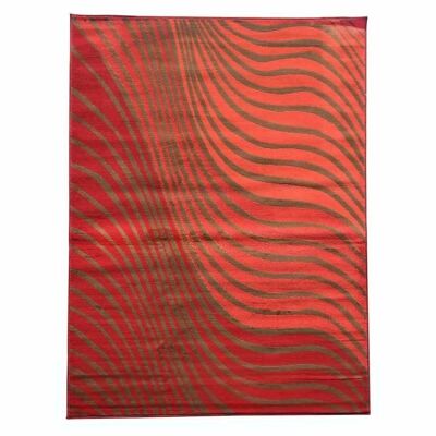 Tapis salon 60x110cm BC ONDULA Rouge en Polypropylène