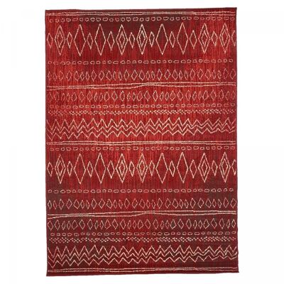 Berber style rug 160x225cm BC BERBERE 2 Red in Polypropylene