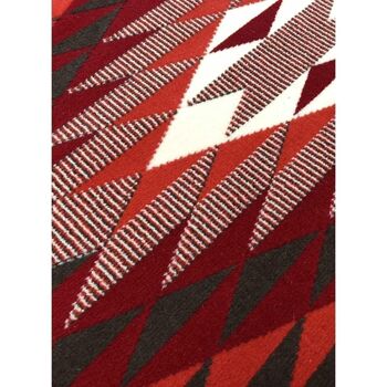 Tapis de salon 60x110 cm rectangulaire bc apache rouge entrée adapté au chauffage par le sol 2