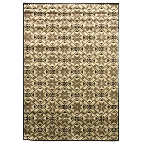 Tapis salon 60x110cm BC CARREAU DE CIMENT Beige en Polypropylène