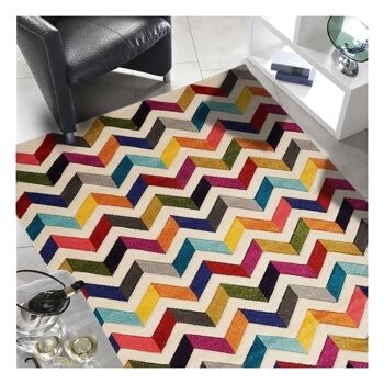 Tapis salon 80x150cm CHEVRON BOUTIK Multicolore en Polypropylène 2