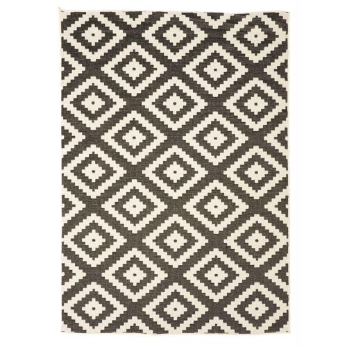 Tapis exterieur 120x170cm OUTDOOR BC ROMA REVERSIBLE Noir en Polypropylène