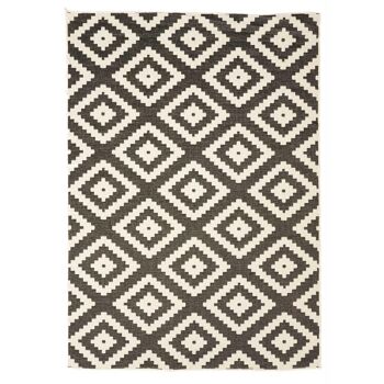 Tapis exterieur 140x200cm OUTDOOR BC ROMA REVERSIBLE Noir en Polypropylène 1