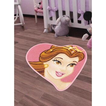 Tapis enfant 50x50cm PRINCESS SHAPED Rose en Polyamide 2