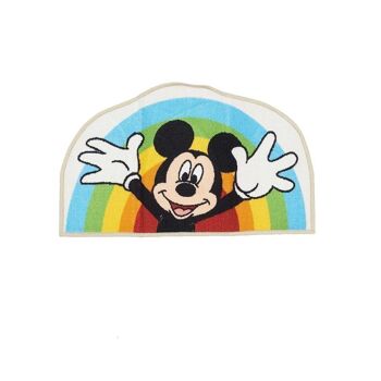 Tapis enfant 50x80cm MICKEY RAINBOW SHAPED Multicolore en Polyamide 1