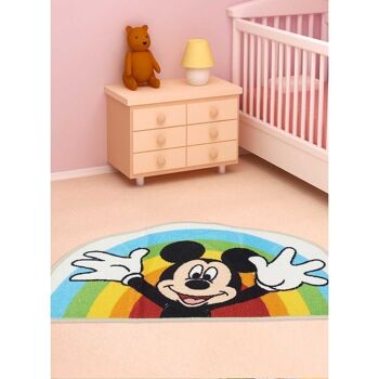 Tapis enfant 50x80cm MICKEY RAINBOW SHAPED Multicolore en Polyamide 2