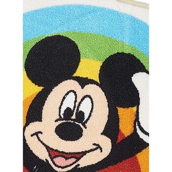 Tapis enfant 50x80cm MICKEY RAINBOW SHAPED Multicolore en Polyamide 4