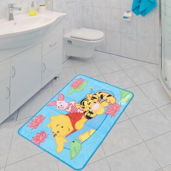 Tapis de salle de bain 55x70cm WINNIE BATH Bleu en Polyamide 2