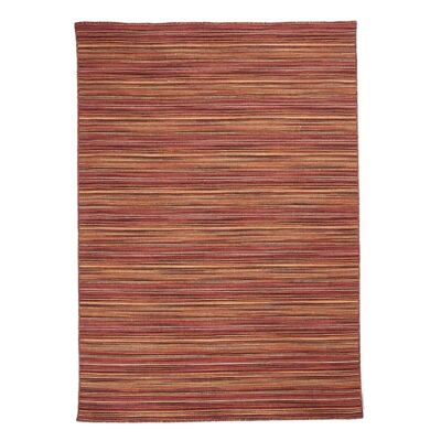 Tapis salon 60x110cm PENJADO Rouge. Tapis artisanal en Laine