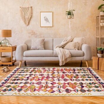 Tapis berbère style 80x150cm BERBER TRIBAL MK 01 Multicolore en Polypropylène 2