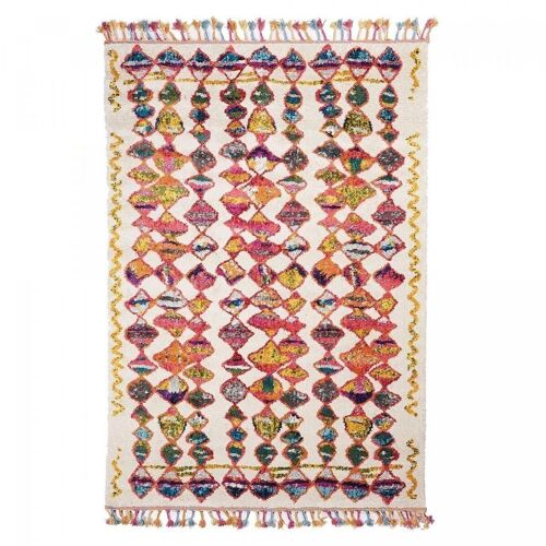 Tapis berbère style 120x170cm BERBER TRIBAL MK 01 Multicolore en Polypropylène