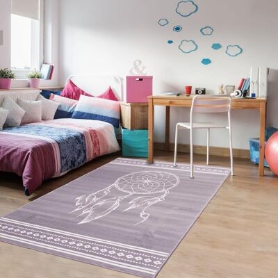 120x170 - un amour de tapis - tapis chambre enfant moderne design - tapis chambre bébé fille garcon ado - tapis gris