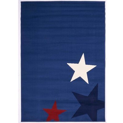 Children's rug 60x110cm AF ENFANT STAR Blue in Polypropylene