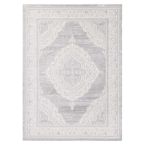 Tapis orient style 80x150cm KHY FALAN Gris en Polypropylène