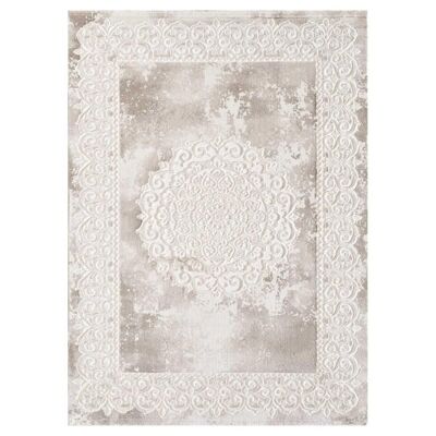 Tapis orient style 80x300cm KHY BALROD Beige en Polypropylène