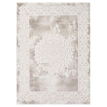 Tapis orient style 120x160cm KHY BALROD Beige en Polypropylène 1