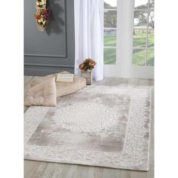 Tapis orient style 120x160cm KHY BALROD Beige en Polypropylène 2