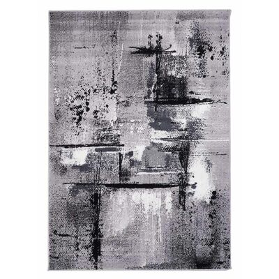 Wohnzimmerteppich 120x170cm AF TABLO Grau aus Polypropylen